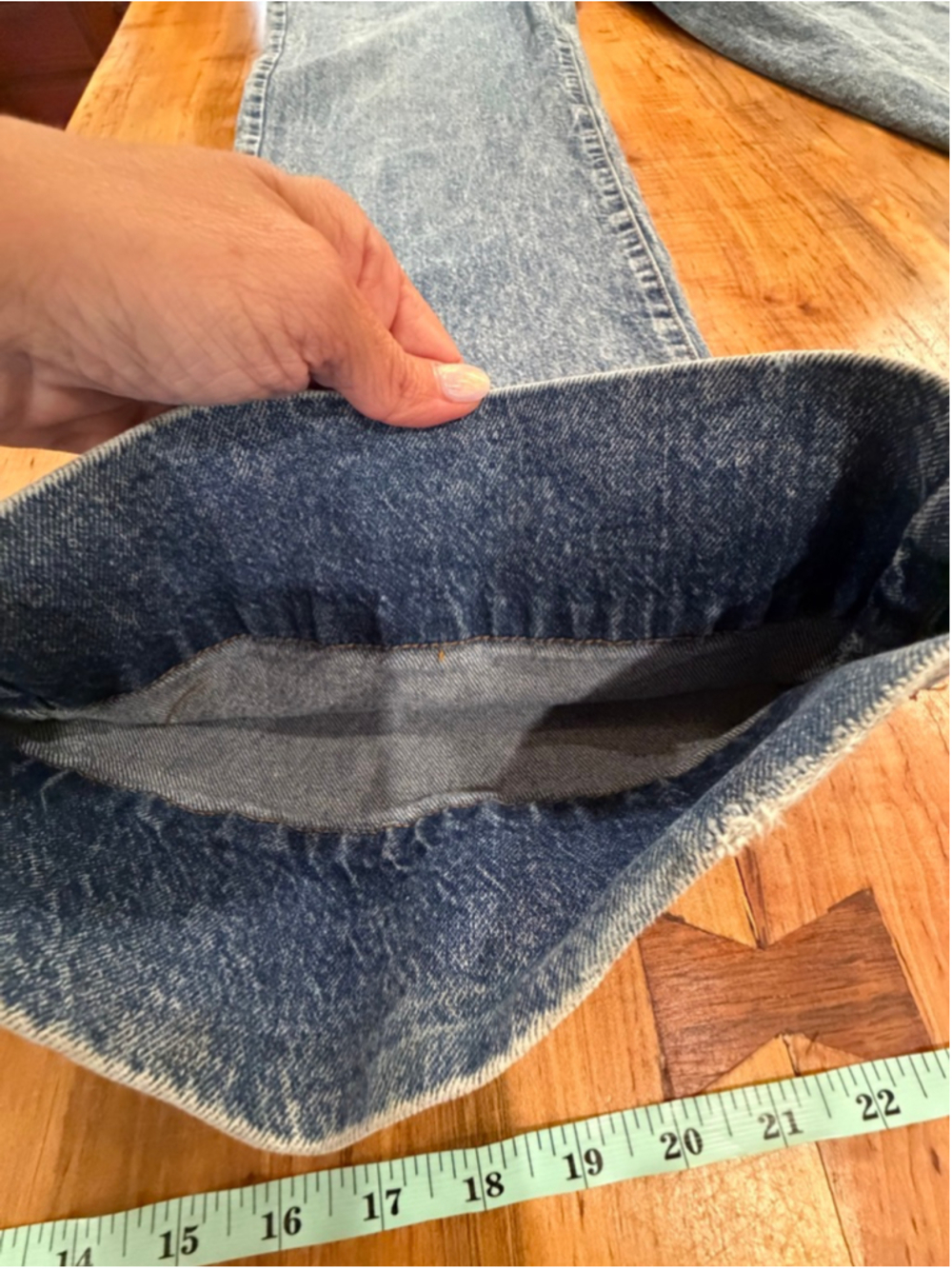 Habitual Wide Leg Denim Jeans High Rise Trouser Cargo Pockets Medium Wash 6/28 - Picture 13 of 13